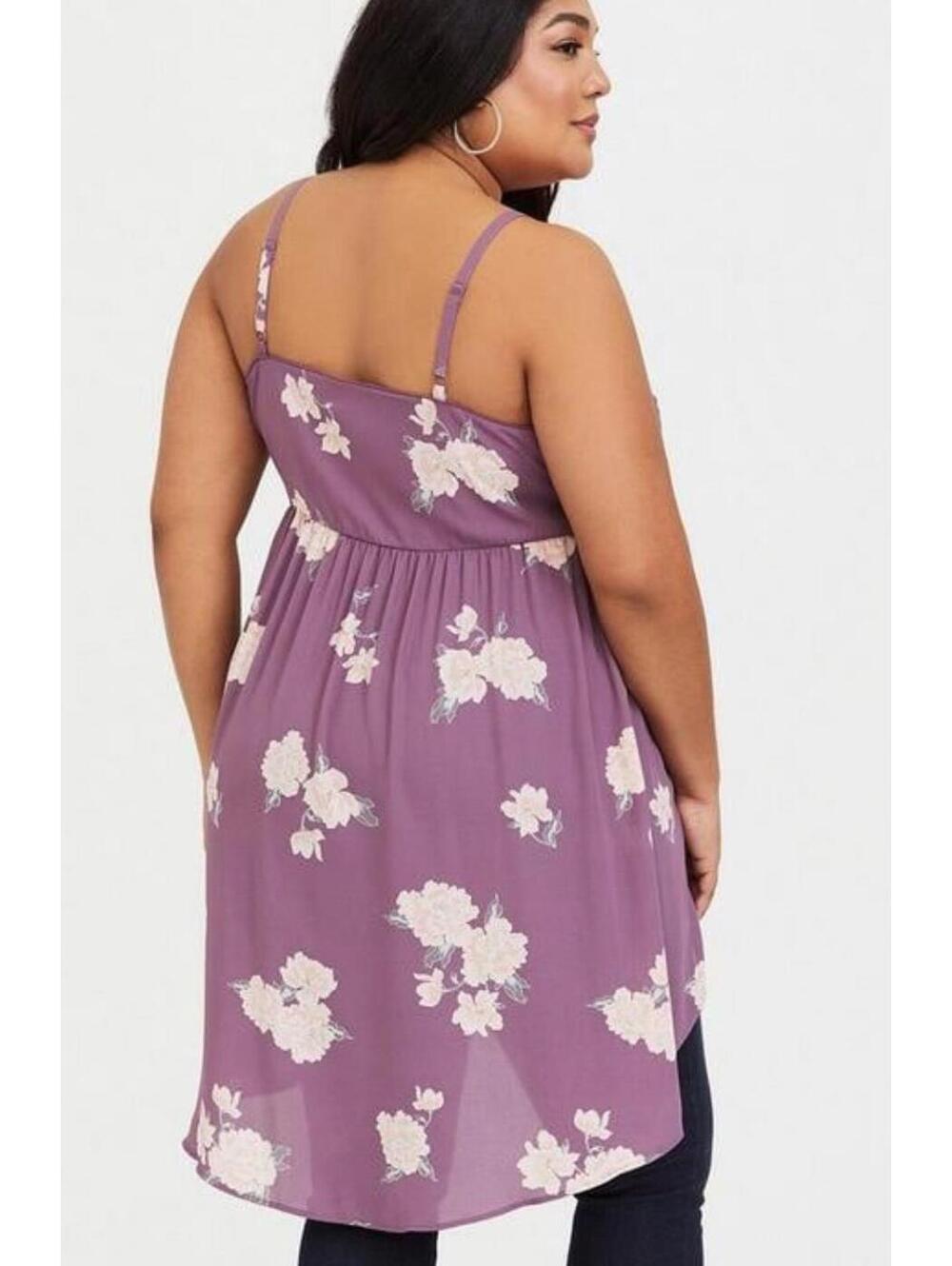 Torrid Georgette Babydoll Cami women’s size 1 1X - Picture 2 of 6